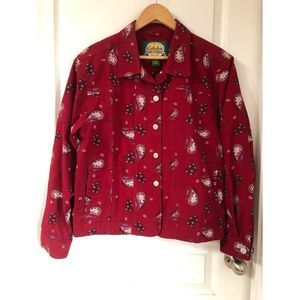CABELA’S PAISLEY PRINT JACKET SZ M-REG